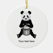Panda Beer trommelillustratie Keramisch Ornament (Voorkant)