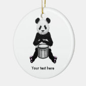 Panda Beer trommelillustratie Keramisch Ornament (Links)