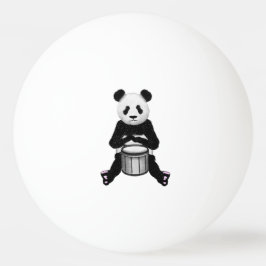 Panda Beer trommelillustratie Pingpongbal