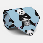 Panda Beer trommelillustratie Stropdas (Opgerold)