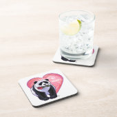 Panda Beer Valentijnsdag Bier Onderzetter (Rechterzijde)