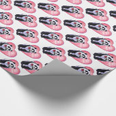 Panda Beer Valentijnsdag Cadeaupapier (Hoek)