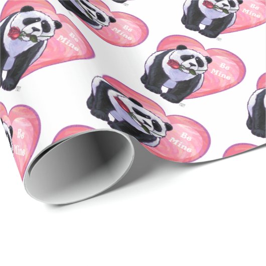 Panda Beer Valentijnsdag Cadeaupapier (Rol Hoek)