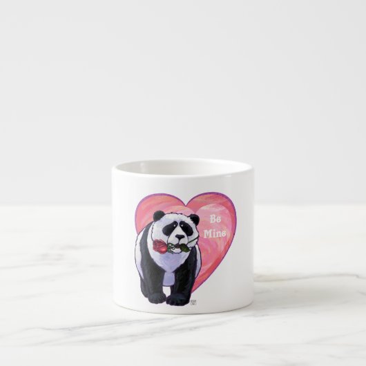 Panda Beer Valentijnsdag Espresso Kop (Voorkant)