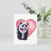 Panda Beer Valentijnsdag Feestdagenkaart (Staand voorkant)