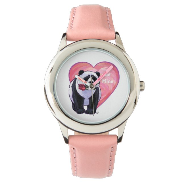 Panda Beer Valentijnsdag Horloge (Voorkant)