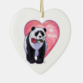 Panda Beer Valentijnsdag Keramisch Ornament (Rechts)