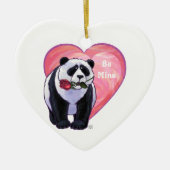 Panda Beer Valentijnsdag Keramisch Ornament (Voorkant)