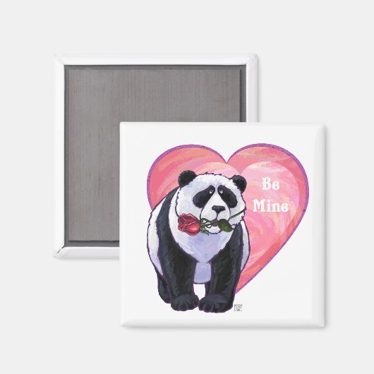 Panda Beer Valentijnsdag Magneet (Voorkant / Achterkant)