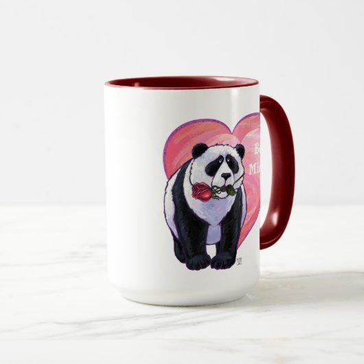 Panda Beer Valentijnsdag Mok (Voorkant rechts)