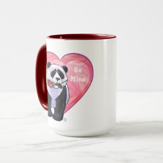 Panda Beer Valentijnsdag Mok (Voorkant links)