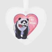 Panda Beer Valentijnsdag Ornament (voorkant)