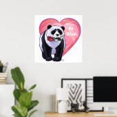 Panda Beer Valentijnsdag Poster (Thuiskantoor)