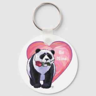 Panda Beer Valentijnsdag Sleutelhanger