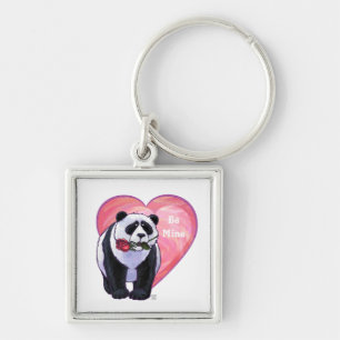Panda Beer Valentijnsdag Sleutelhanger