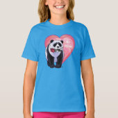 Panda Beer Valentijnsdag T-shirt (Voorkant)