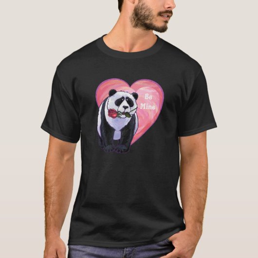 Panda Beer Valentijnsdag T-shirt (Voorkant)