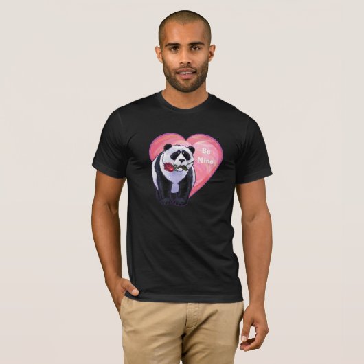 Panda Beer Valentijnsdag T-shirt (Voorkant volledig)