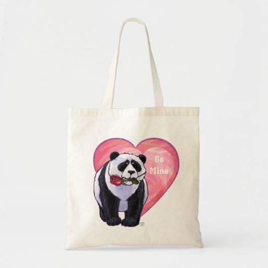 Panda Beer Valentijnsdag Tote Bag (Voorkant)