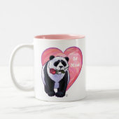 Panda Beer Valentijnsdag Tweekleurige Koffiemok (Links)