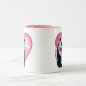 Panda Beer Valentijnsdag Tweekleurige Koffiemok (Center)