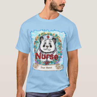 Panda beer verpleegkundige t-shirt