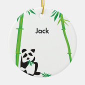 Panda-Beer-versiering! Keramisch Ornament (Voorkant)