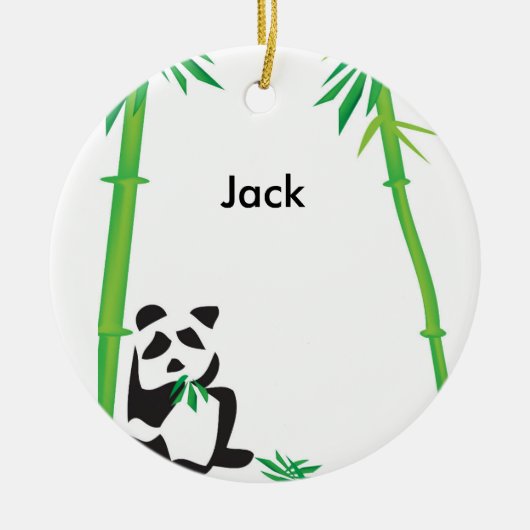 Panda-Beer-versiering! Keramisch Ornament (Voorkant)