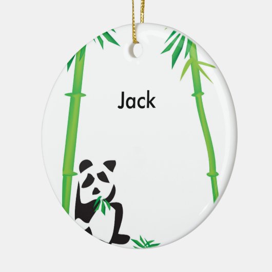 Panda-Beer-versiering! Keramisch Ornament (Links)