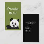 Panda Beer Visitekaartje (Voorkant / Achterkant)