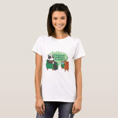 PANDA BEER WATCHING TV T-SHIRT (Voorkant volledig)