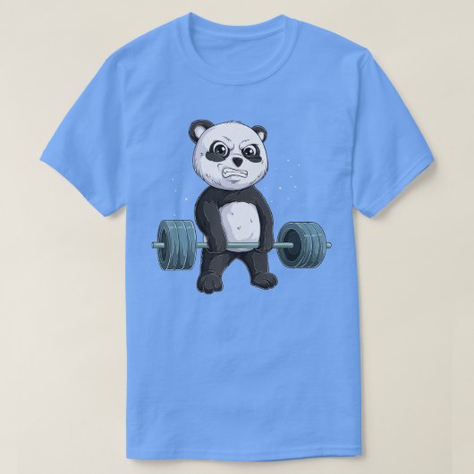 Panda Beer Weightlift Funny Deadlift Mannen Fitnes T-shirt (Design voorkant)