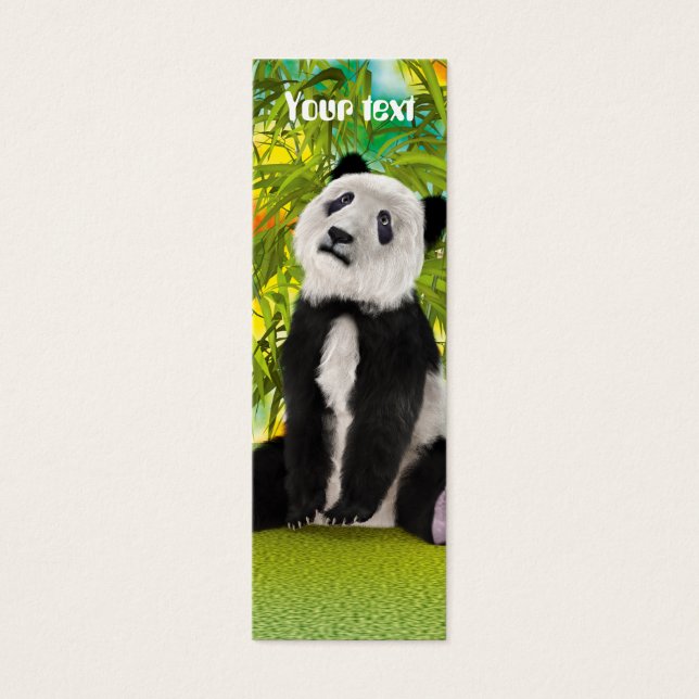 Panda Beer Welp Mini Visitekaartjes (Voorkant)