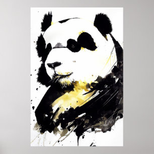 Panda Beer Wilde Natuur Gratis Spirit Art Schilder Poster