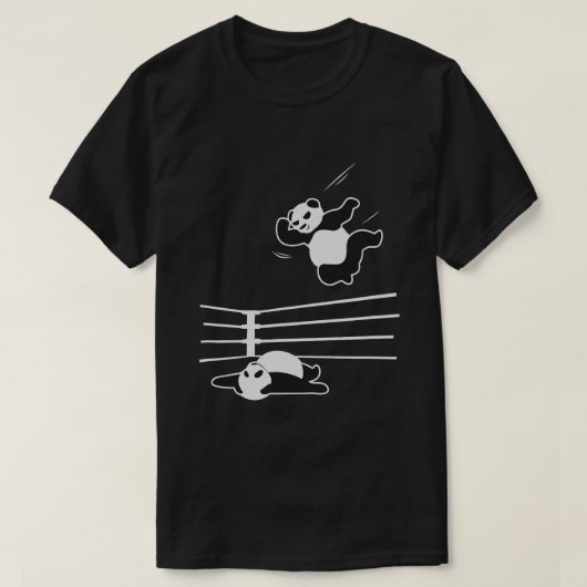 Panda Beer Wrestling Shirt Funny Panda Gift (Design voorkant)