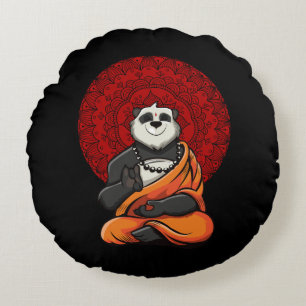 Panda Beer Zen Yoga Meditation Buddha Rond Kussen