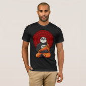 Panda Beer Zen Yoga Meditation Buddha T-shirt (Voorkant volledig)