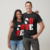 Panda Beer Zwart-wit Panda Liefde T-shirt (Unisex)
