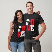 Panda Beer Zwart-Witte Panda Liefde T-shirt (Unisex)