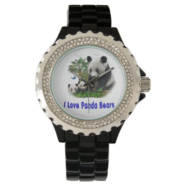 panda beras horloge (Voorkant)