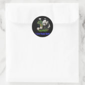 panda beras ronde sticker (Tas)