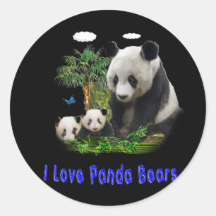 panda beras ronde sticker