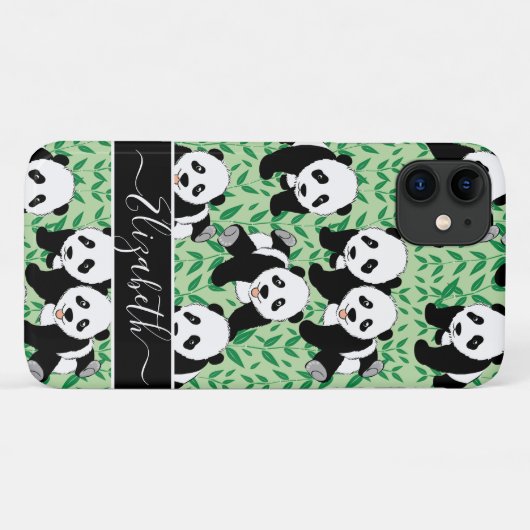 Panda Beren Afbeelding personaliseren Case-Mate iPhone Case (Achterkant (horizontaal))