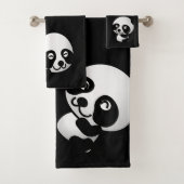 Panda Beren Bathroom Towel Set Bad Handdoek (Insitu)
