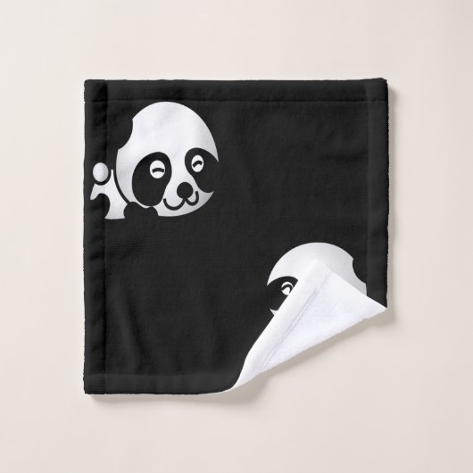 Panda Beren Bathroom Towel Set Bad Handdoek (Wasdoekje)