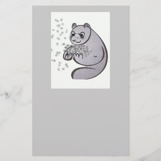 Panda Beren Briefpapier (Voorkant)