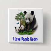 Panda beren Button (Voorkant)