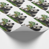 Panda Beren Cadeaupapier (Hoek)