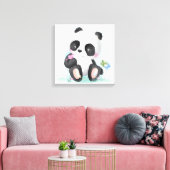 Panda Beren Canvas Afdruk (Insitu (Woonkamer))