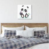 Panda Beren Canvas Afdruk (Insitu (Slaapkamer))